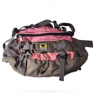 Pink & Brown Mountansmith Women’s Hiking Trail Running Large Hip Fanny Pack Bag